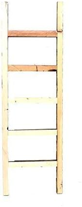 BarnwoodUSA Rustic Farmhouse Decorative Ladder - Our 47 inch Ladder can be Mounted Horizontally or Vertically and is Crafted from Upcycled Wood | No Assembly Required | Weathered Gray