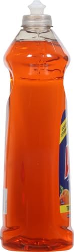 Ajax Ultra Liquid Dish Soap Orange Scent,Triple Action, Mess-Free, Easy-Flip Cap, 52 fl oz Bottle (Pack of 4)