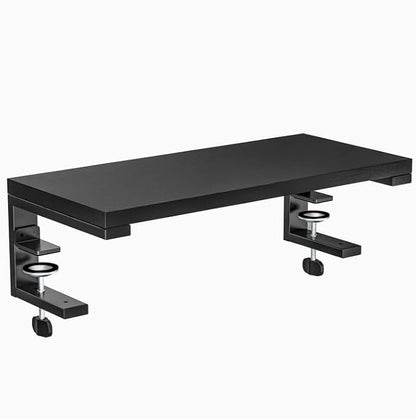ARES WING 22 inches Desk Extender Shelf, 22"x 9.8" Versatile Clamp on Desk Shelf, Heavy Duty Desktop Organizer for Gaming and Office Accessories, Black