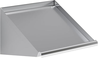 304 Stainless Steel Slanted Wall Rack Shelf with Drain Outlet – 21" x 22.5" | Compact Wall-Mounted Drip Shelf for Commercial Kitchen or Bar (21 in. x 22 1/2 in)