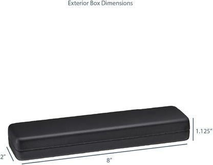 Bracelet Gift Box – Luxury Black PU Leather Jewelry Display Case with Satin Lining – Elegant Long Box for Chain Bracelet or Anklet – Perfect for Wedding, Engagement, Anniversary, Birthday