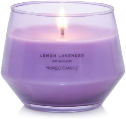 Yankee Candle Studio Scented Candle with up to 50 Hour Burn Time, Premium Plant Wax Blend for Consistent Burn, 10 oz Jar Candle with Room Filling Fragrance, Lemon Lavender