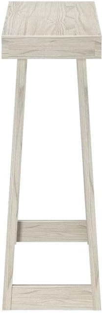 Plank+Beam Solid Wood Console Table, 46 Inch, Sofa Table, Narrow Entryway Table for Hallway, Behind The Couch, Living Room, Foyer, Easy Assembly, White Sand