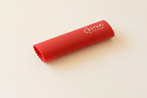 Cestari Silicone Garlic Peeler Roller Tube – Effortless Garlic Skin Remover for Home Cooks & Chefs – BPA-Free, Odor-Resistant, Dishwasher Safe Kitchen Tool – Fast, Mess-Free Prep – Red