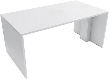SKUTCHI DESIGNS INC. 4 Person Collaboration Table | Face-to-Face Desk | 36x66 All Laminate Team Desk | Classic White