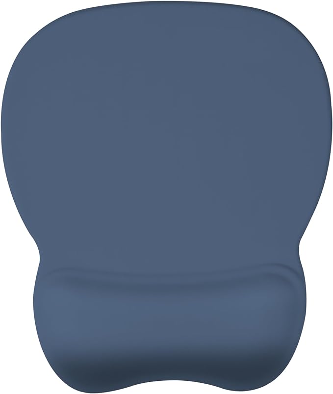 EooCoo Ergonomic Mouse Pad with Wrist Support, Mousepad with Memory Foam Wrist Rest and Non-Slip Base for Computer, Cafe, Home & Office, 9.64 x 8.26 in Office Desk Accessories