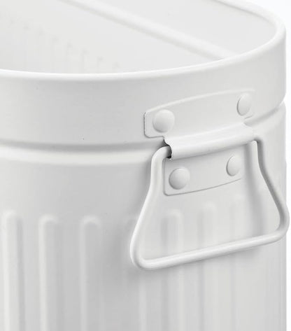 mDesign Large Steel Free Standing Toilet Paper Organizer, 6-Roll Tissue Storage Holder Container Bin for Bathroom Floor, Fits Under Sink, Vanity, Shelf, In Cabinet, or Corner, Oscar Collection - White