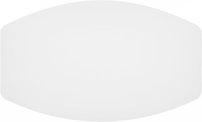 Furinno Simple Design Coffee Table, 2-Tier Modern Center Table with Lower Shelf, Round Corner Side Table, for Living Room, Bedroom, Home Office, White