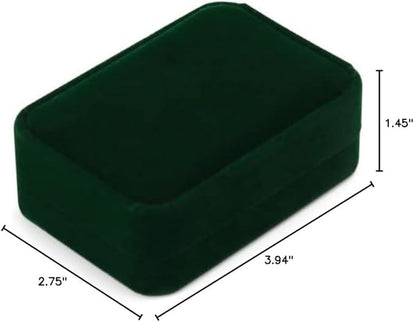 Green Small Necklace Box Velvet Jewelry Gift Box for Pendant Necklace Jewelry Pendant Gift Box
