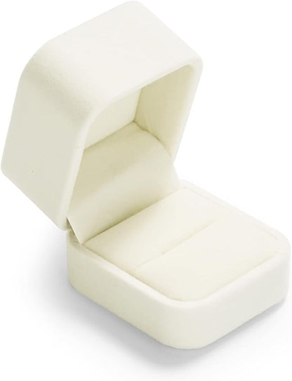 Oirlv Ring Box Wedding Day For Women Velvet Jewelry Box For Engagement Ring Boxes For Proposal