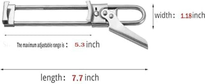 2PCS Master Jar & Bottle Opener,Adjustable Multifunctional Stainless Steel Can Opener Jar Lid Gripper,Manual,Kitchen Accessories（Silver）