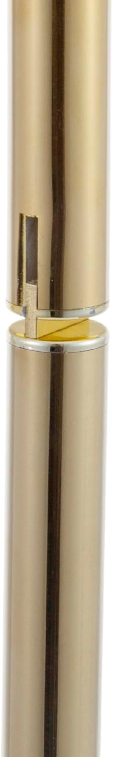 MyGift Modern Brass Tone Metallic Plated Floor Standing Toilet Paper Holder Stand with Roll Reserve Storage Holder, Elegant Freestanding Bathroom Toilet Tissue Dispenser