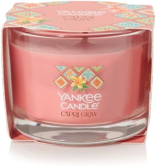 Yankee Candle Minis Jar, Hello Italy Collection (1.3 OZ (Pack of 4), Capri Glow)