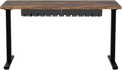 2 Pcs of Cable Management Under Desk for Easy Mounting Metal Under Desk Cable Organizer for Office, Home Cable Tray Holder (UnderDeskCM)