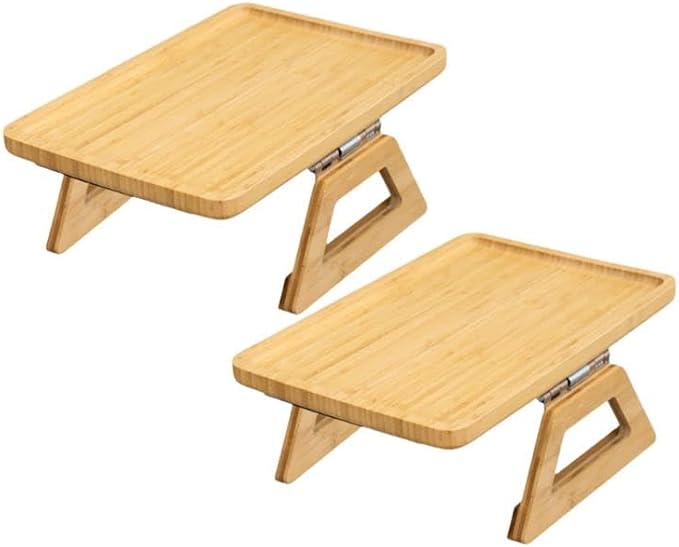Regular Sofa Arm Table - Beige 2 Pack