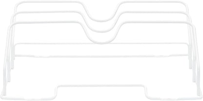 Household Essentials White Steel Door Mount Lid Rack