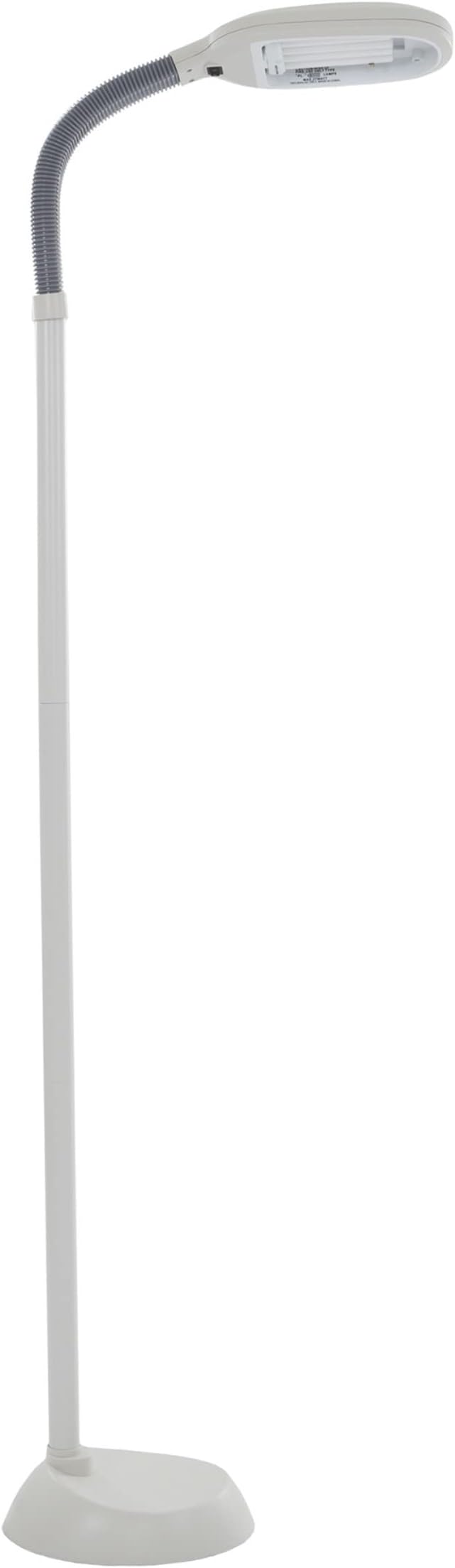 Bedford Home Floor Lamp - Full Spectrum Natural Sunlight Lamp with Bendable Neck - Reading, Craft, Studying, and Esthetician Light (Beige)