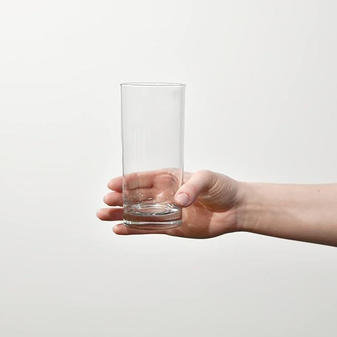 Krosno Highball Glasses, Set of 6, 11.8 oz, Blended Collection, Crystal Glass, Perfect for Everyday, Multipurpose Glasses, Dishwasher Safe, Made in Europe