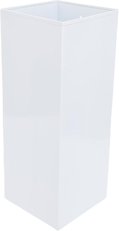 Umbrella Stand, Umbrella Holder for Entryway, Metal Square Umbrella Rack Organizer Freestanding, for Canes Walking Sticks (White)