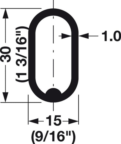 10-Case ProPack Welded Steel Oval Polished Chrome Wardrobe Closet Rods - 98 7/16" (8' 2-7/16") Length – Heavy-Duty Construction