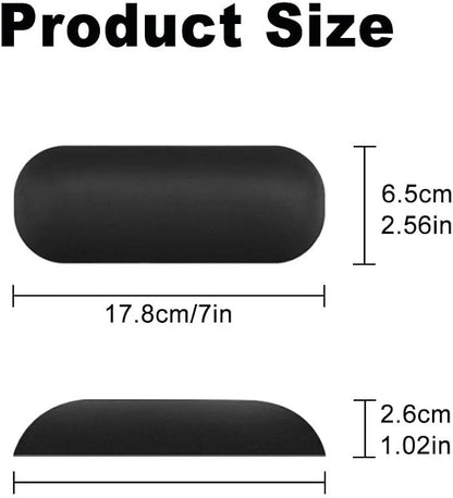 MXCOIRTP Wrist Rest for Mouse, Ergonomic Soft Silicone Wrist Cushion Support Pad, Mouse Wrist Pad with Non-Slip Base for Typing Pain Relief, Office, Home, Gaming, Computer, Black