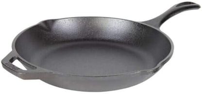 Lodge Chef Collection 10" Pre-Seasoned Cast Iron Skillet - Kitchen Essential for Frying & Searing