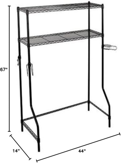 DormCo Over the Bed Shelf Supreme - Suprima® Adjustable Shelving - Black