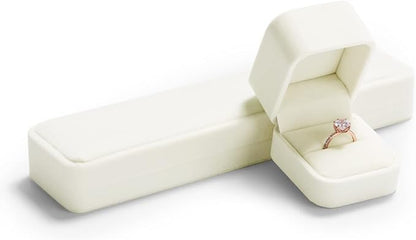 Oirlv Ring Box Wedding Day For Women Velvet Jewelry Box For Engagement Ring Boxes For Proposal