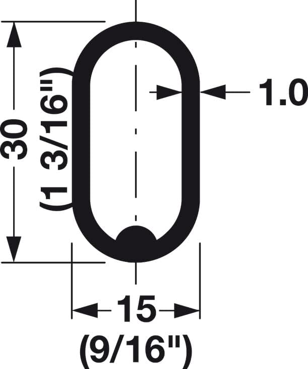 Oval Closet Rod with End Supports (Satin Nickel, 36" Wide Space)