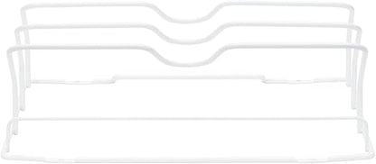 Household Essentials White Steel Door Mount Lid Rack