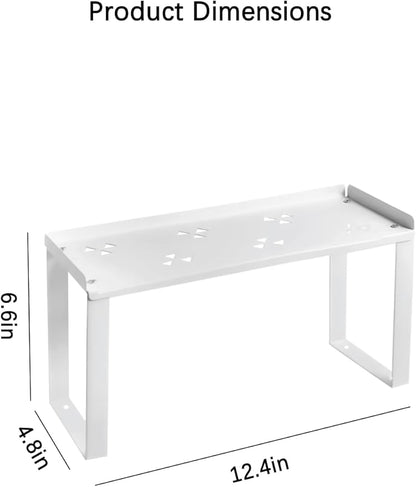 2 Pack Metal Kitchen Storage Shelves Countertop Organizers, Shelf Risers, Stackable,Spice Rack