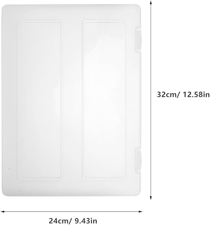 PRETYZOOM 4pcs A4 Document Storage Boxes, Portable Frosted Plastic File Organizer Cases for 8.5" X 11" Paper, Birth Certificate Protector, Office and Home File Holder