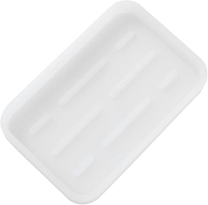 MicoYang Silicone Kitchen Sink Organizer Tray for Multiple Usage,Easy Clean Sponges Holder for Kitchen Bathroom Counter or Sink,Dish Soap Dispenser,Scrubber,Bottle,Cup Ttanslucent 4.9”x 3.2”