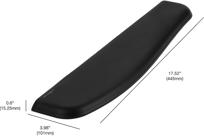 Kensington ErgoSoft Wrist Rest for Standard Keyboards, Black (K52799WW) (Pack of 2)
