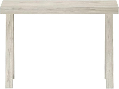 Plank+Beam Solid Wood Console Table, 46 Inch, Sofa Table, Narrow Entryway Table for Hallway, Behind The Couch, Living Room, Foyer, Easy Assembly, White Sand