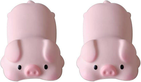 Cityhermit Cute Wrist Rest Support for Mouse Computer Arm Rest for Desk Ergonomic Kawaii Office Supplies Slow Rising PU Mouse Pad (Pink Pig-2pcs)