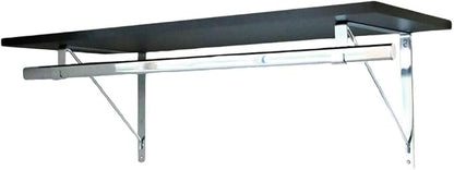 Custom Cut-to-Size Premium Wall-Mounted Shelf with Rod and Bracket Kit. 3/4" Thick Shelves, 14 inches deep. Customize The Length from 16" up to 72".