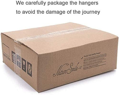 Nature Smile 20 Pack High Grade Lotus Wooden Hangers Wood Shirt Hangers,Dress Coat Jacket Clothes Hangers,with Extra Smooth Finish, 360 Degree Swivel Hook(Retro)