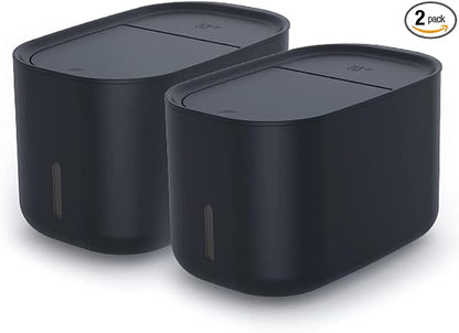 Zuutii Rice Storage Container, Dry Food Bin, Pet Dog Cat Dispenser, 6.9Qt Large Bin with Lid & Measuring Cup, Airtight Silicone Sealed Moisture Proof, for Grain Cereal Soybean Corn (DarkGray) (ZTFC)
