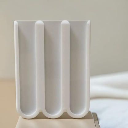 Coffee Pod Holder Compatible With Nespresso OriginalLine – Holds 15 Capsules, Wall Mounted Adhesive Organizer, Space-Saving Storage Rack, White
