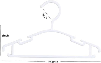 100 Pack Baby Clothes Hangers,Kids Plastic Hangers for Closet,Toddler,Infant,Child,Newborn's Coat Hangers Ideal for Laundry and Nursery's Everyday Standard Use