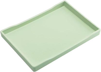 Small Green Mini Serving Tray (8.5 x 6.3 inch) for Serving Accessory, Spa, Coffee, Drinks, Wine, Tea, Bar, Party, Seasoning, Perfume or Display Use.