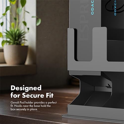 GALVANOX Holder for Nespresso Vertuo Pods Countertop Dispenser Stand, Holds 2 Box Sleeves - Easily Dispenses 2 Coffee Flavors, Freestanding Design with Non-Slip Steel Base, (20 Vertuoline Pods)