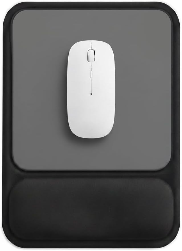 eulps Ergonomic Mouse Pad with Wrist Rest, Gel Mousepad with Soft Wrist Support, Non-Slip PU Base, Smooth Surface Mouse Pad for Wrist Pain Relief, Computer Laptop Office Home & Gaming (Classic Black)