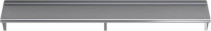AmGood 12" X 72" Stainless Steel Wall Shelf | NSF | Metal Shelving | Garage, Laundry, Storage, Utility Room | Restaurant, Commercial Kitchen