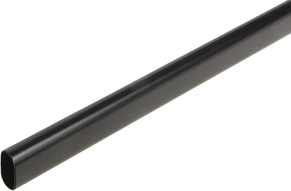 Oval Closet Rod CUSTOM CUT TO SIZE. Up to 92 inches long! Choose Finish. Includes End Supports.