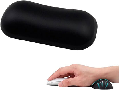 MXCOIRTP Wrist Rest for Mouse, Ergonomic Soft Silicone Wrist Cushion Support Pad, Mouse Wrist Pad with Non-Slip Base for Typing Pain Relief, Office, Home, Gaming, Computer, Black