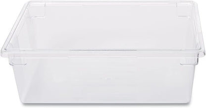 Rubbermaid Commercial Products Food Storage Box/Tote for Restaurant/Kitchen/Cafeteria, 12.5 Gallon, Clear