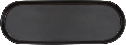 Simple Style Ceramic Sink Tray - Bathroom and Kitchen Counter Tray (Black)