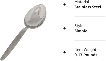 Chef Kunz Spoon | 9 inch 2.5 Tbsp18/10 Stainless Steel Serving Spoon | Basting Quenelle Cooking Plating Dinner Chef Spoons